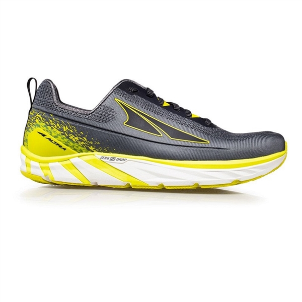 Men's Altra TORIN 4 PLUSH - Gray / Lime | Ultramarathon Running Store