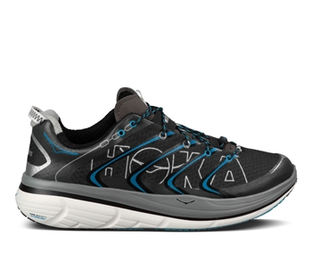 Men's Hoka RAPA NUI TARMAC Shoes - Black / Cyan / White | Ultramarathon ...