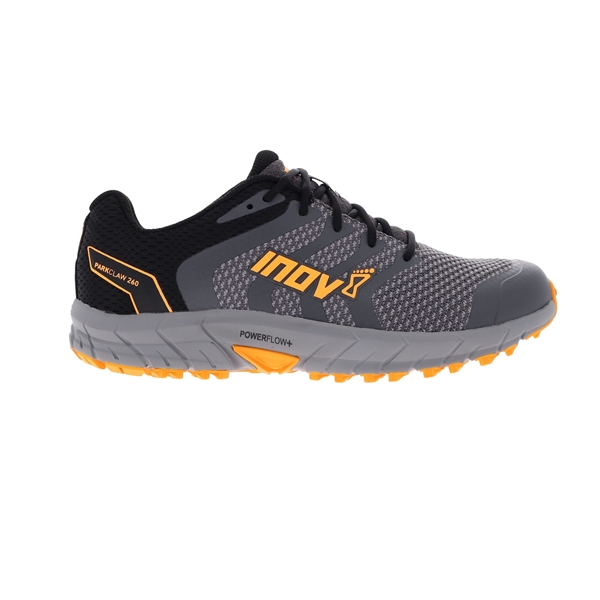 Men's Inov-8 PARKCLAW 260 KNIT Trail Running Shoes - Grey / Black ...